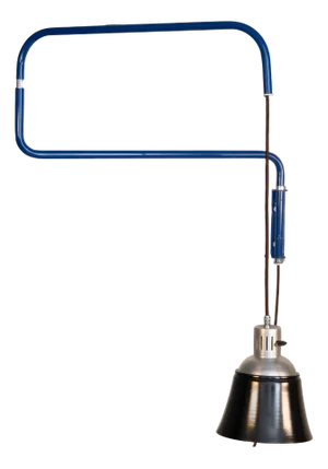 Extendable Wall Lamp Blue Version from Heinrich-Siegfried Bormann, 1970s