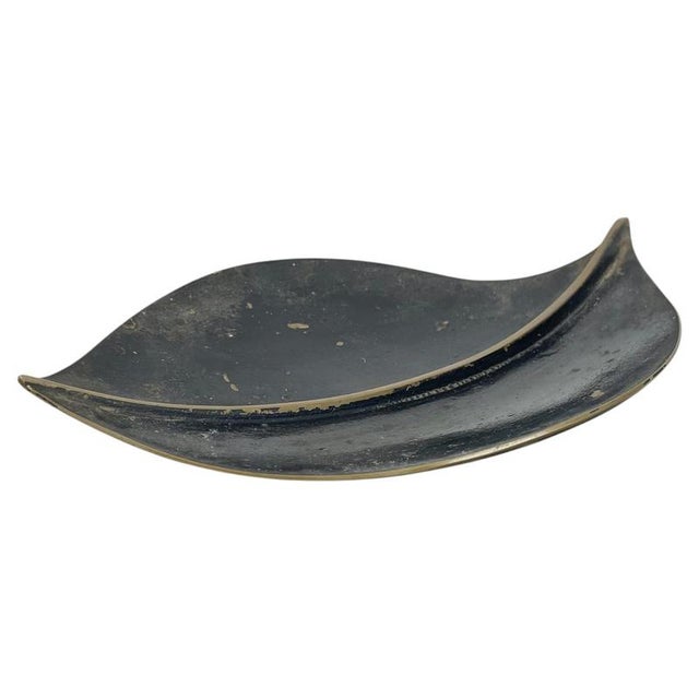 Bronze Handmade Leaf Plate by Noak Leipzig, Germany, 1950s For Sale - Image 18 of 18