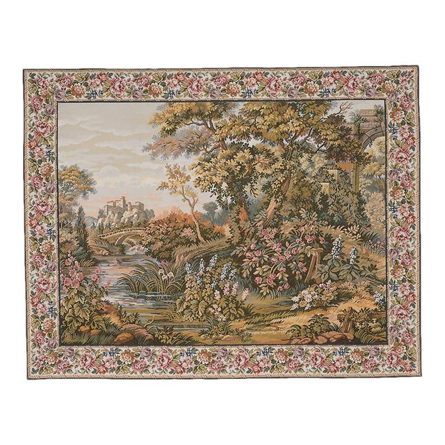 The Bridge Loom Woven Tapestry - 90 X 120 Cm (3'0" X 3'11" ) - Requires Rod Size 3 For Sale