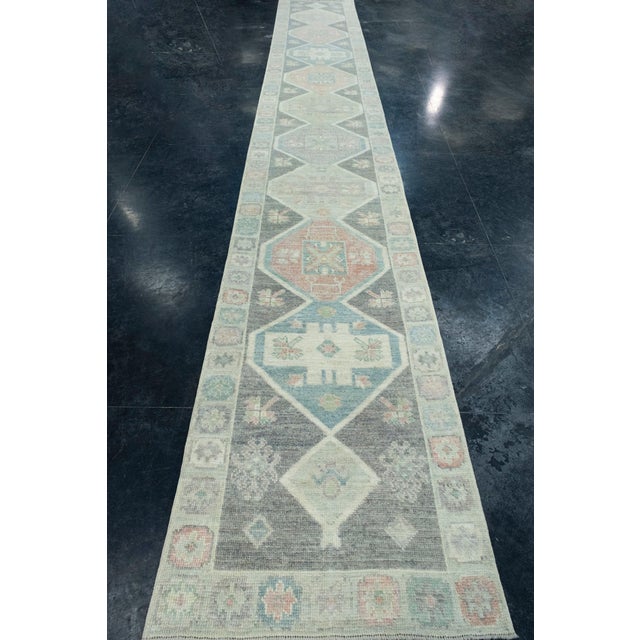 Turkish Oushak Runner Rug 2'10" x 20'5" #17223 Explore a curated collection of hallway runners, wool rugs, and handmade...