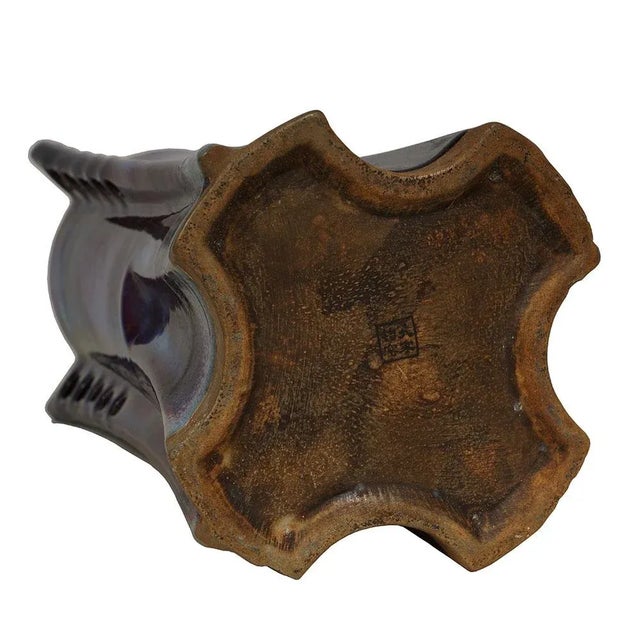 20th Century Chinese Jun Ware Fambe Glaze Porcelain Vase For Sale In Los Angeles - Image 6 of 8