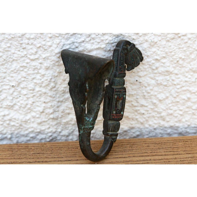 Diamond Shape Bronze Tribal Hook For Sale - Image 4 of 7