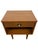 Brown Vintage Mid Century Modern One Drawer Nightstand With Open Shelf and Tapered Legs For Sale - Image 8 of 9