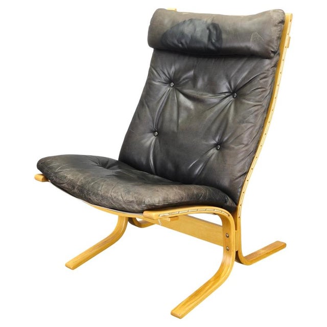 Siesta Lounge Chair in Leather attributed to Ingmar Relling, Norway, 1970s For Sale - Image 16 of 16