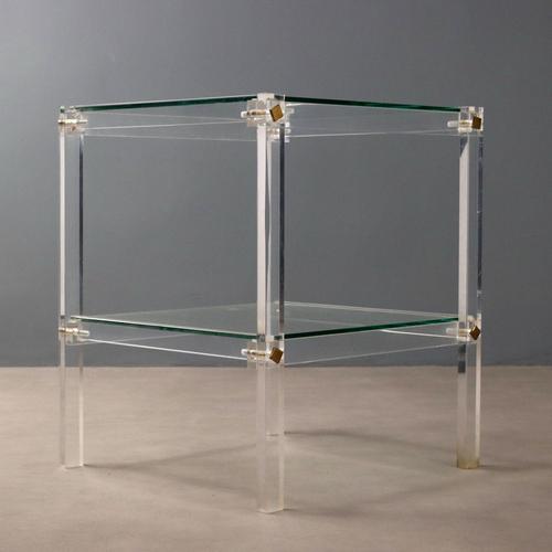 Acrylic Glass Coffee Table, 1980s For Sale - Image 8 of 9