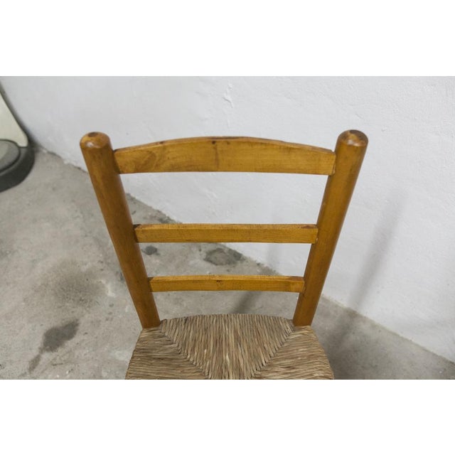 Set of Rustic Ash Chairs attributed to Charlotte Perriand, 1960s For Sale - Image 3 of 18