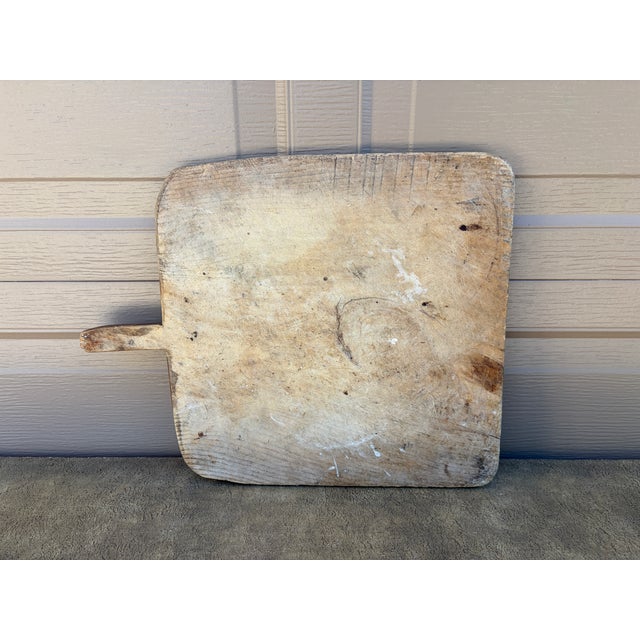Late 19th Century French Country Rustic Wooden Bread Board For Sale - Image 11 of 11