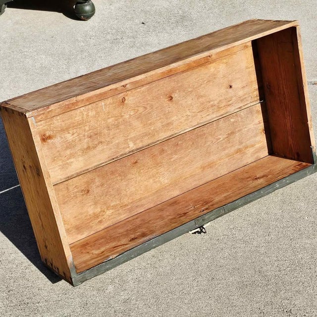 Gorgeous Early 1800s German Hand-Painted Folk Art Wardrobe, Authentic Marriage/Bridal Wardrobe For Sale - Image 10 of 11