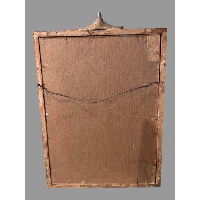 Printmaking Materials Antique Victorian Lithograph Reproduction Print of Two Ladies in an Art Deco Frame For Sale - Image 7 of 9