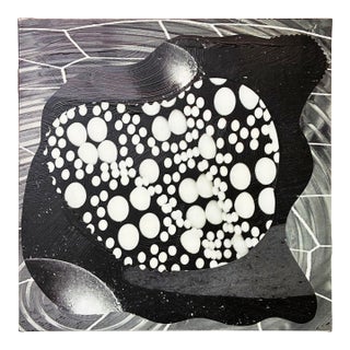 "Barnacle White" by Michael DesRosiers Abstract Mixed-Media on MDF Panel (2025) For Sale