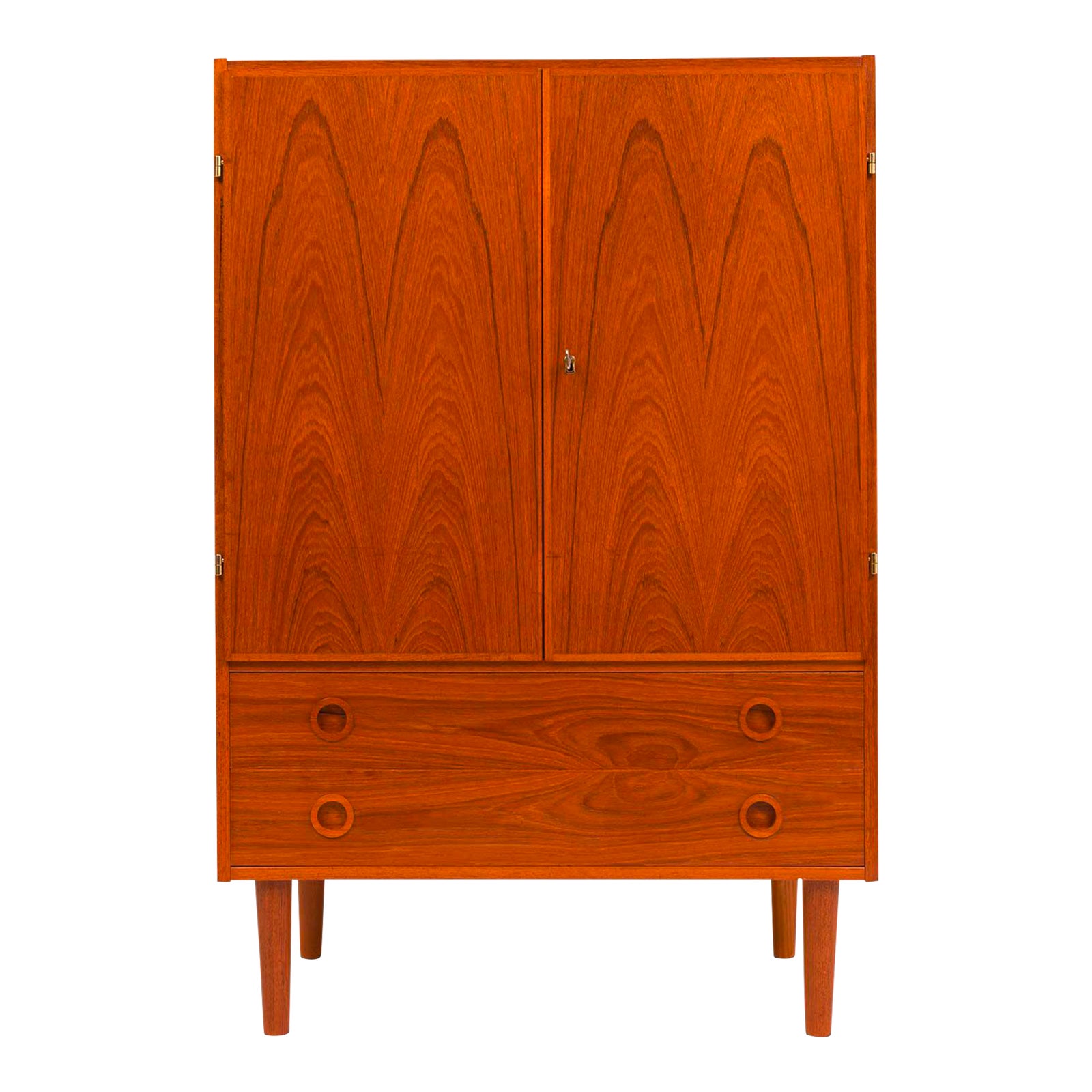 Vintage Danish MidCentury Modern Teak Hutch/Media Chairish