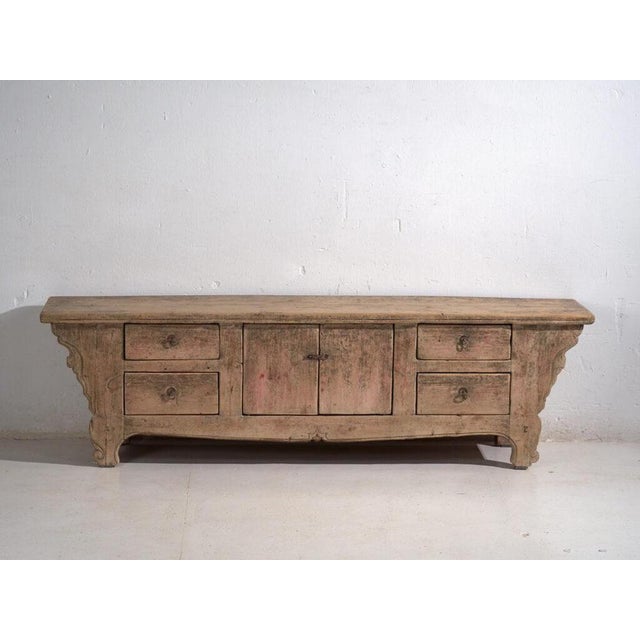 Vintage Pine Low Sideboard, 1920 For Sale - Image 6 of 13