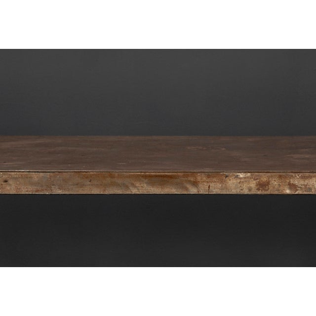 Large Industrial Dining Table in Handcrafted Steel For Sale - Image 12 of 18