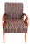 Brown Pr. Decorative Scroll Arm Chairs by Bonaventure Furniture Industries For Sale - Image 8 of 13