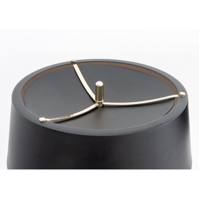 Early 21st Century DelightFull Black and Gold-Tone Table Lamps, Pair For Sale - Image 5 of 9