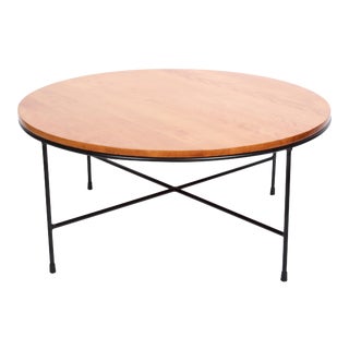 Original Paul McCobb Planner Group Birch & Iron Coffee Table For Sale