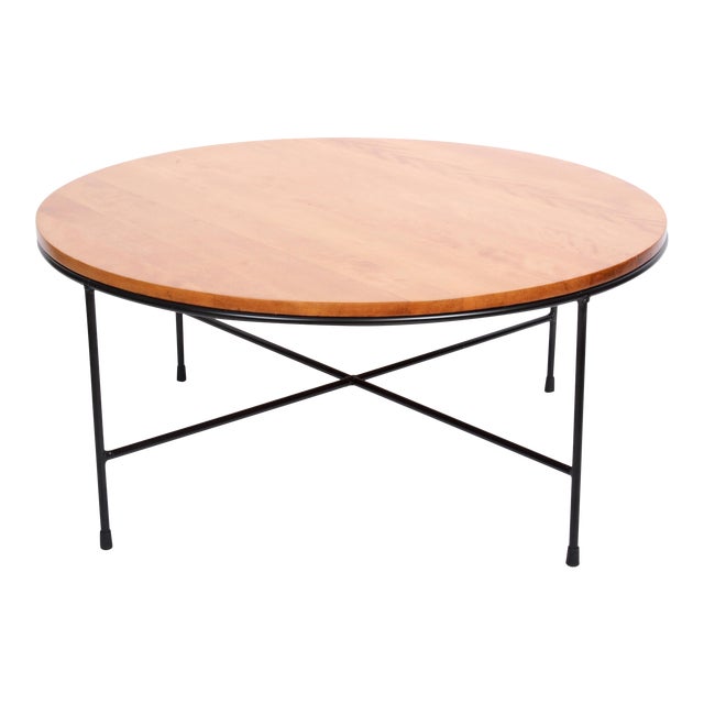 Original Paul McCobb Planner Group Birch & Iron Coffee Table For Sale
