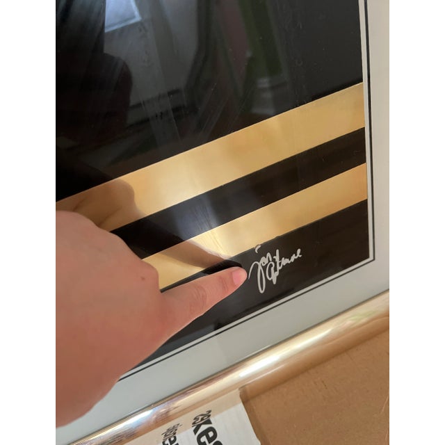 Vintage Postmodern 3D Golden Lady Portrait Brass Art For Sale - Image 4 of 12