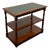 English Side Table with Green Leather Top For Sale
