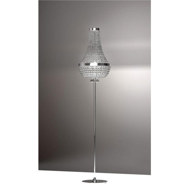 Not Yet Made - Made To Order Allure 6 Lights Floor Lamp in Polished Chrome and Full Cut Crystal by Aggiolight For Sale - Image 5 of 6