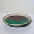 Turquoise Late 20th Century Handmade Studio Pottery Abstract Emerald and Plum Swirl Glazed Stoneware Dish For Sale - Image 8 of 14