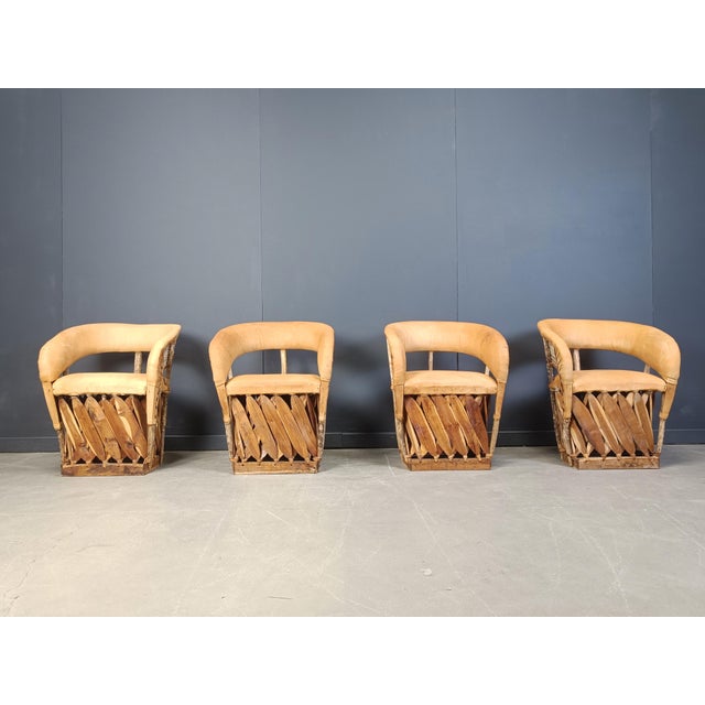 Vintage Art Populaire Mexican Dining Chairs, 1970s, Set of 6 For Sale - Image 11 of 12