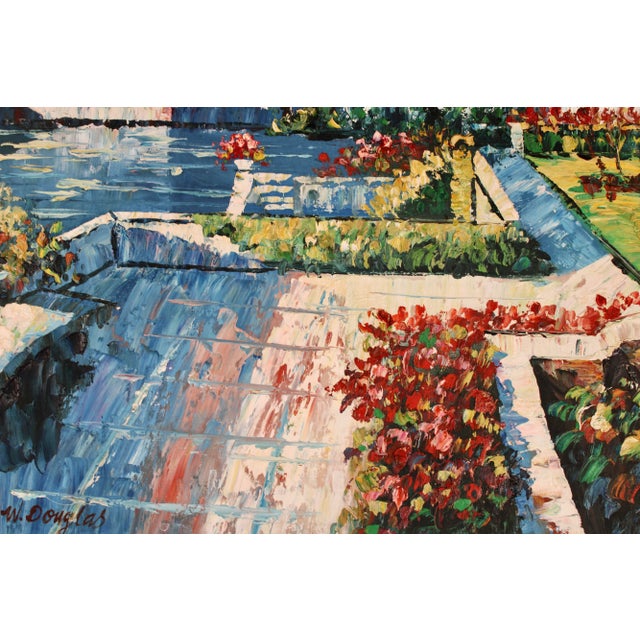 Mid Century Mediterranean Seascape Original Oil Painting For Sale - Image 10 of 13