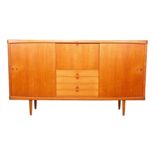 Vintage Highboard in Teak by H.W. Klein for Bramin For Sale