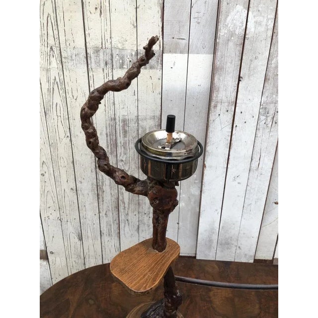 Introducing the iconic Tall Floor Standing Brier Ashtray, a rare find from the 1950s. This ashtray is a true statement...