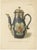 J. H. Thorpe, Worcester Porcelain Blue-Ground Vase, Coffee Pot and Mug, 1910, Chromolithographs on Paper, Set of 3 For Sale - Image 3 of 6