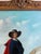 Large Antique Signed European Equestrian Portrait Oil Painting Late 19th Century For Sale - Image 10 of 17