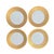 1920s Royal Bayreuth Bavaria 22KGold Trim Dinner Plates, S/4 For Sale - Image 5 of 8