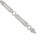 Vintage Style 18k White Gold 5.05ctw Diamond Art Deco Cocktail Link Bracelet For Sale In Houston - Image 6 of 8