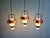 Scandinavian Pendant Lights in White Opaline and Copper Metal, 1960s, Set of 3 For Sale - Image 4 of 18