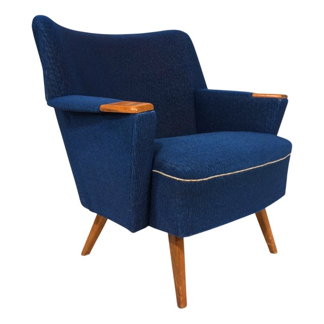 Cocktail Chair in Blue from MCM, 1950 For Sale