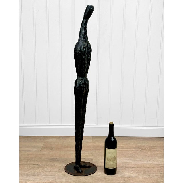 Vintage Brutalist Abstract Fetish Metal Art Figural Sculpture, c. Late 20th Century - Pairs Nicely with Many Traditional &...