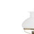 Glass and Crystal - Table lamp in opaline glass. Portuguese, from the first half of the 20th century; in lilac-toned...