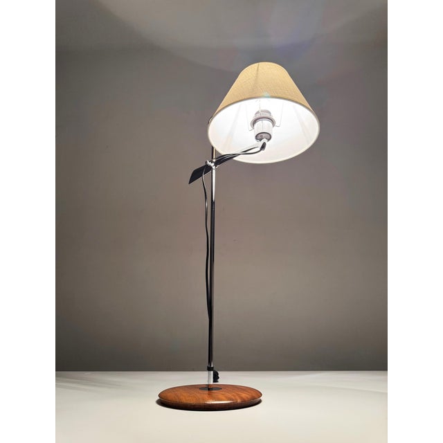 Wood Vintage Spanish Table Lamp by Joan Augé, 1994 For Sale - Image 7 of 10