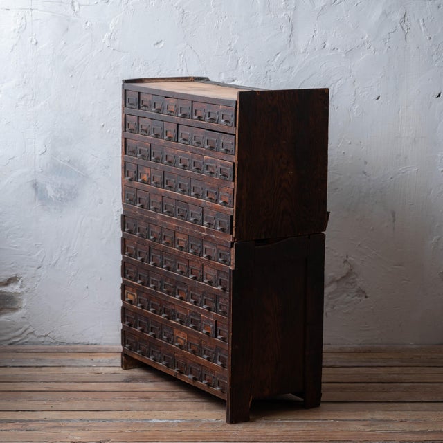 1930s Oak Haberdashery Cabinet, c.1930 For Sale - Image 5 of 15