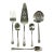 Early 20th Century Art Deco Hollywood Regency Silverplate Serving Utensils - Set of 6. For Sale