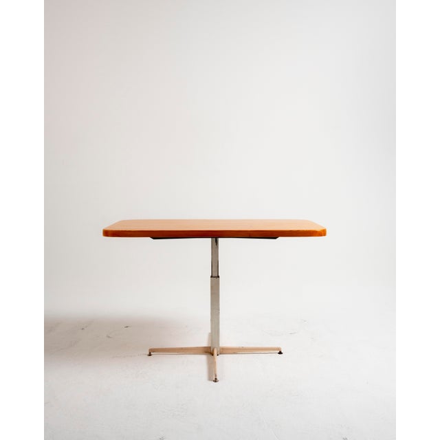 Mid-Century Modern 1970s Charlotte Perriand Style Adjustable Table For Sale - Image 3 of 6