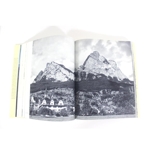 1972 Switzerland Turmeric Coloured Linen Hard Cover Coffee Table Book With Dust Jacket For Sale - Image 9 of 15