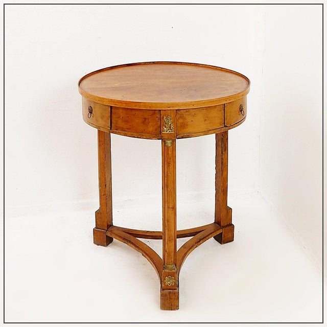 19th Century Empire Style Pedestal Table For Sale - Image 15 of 16