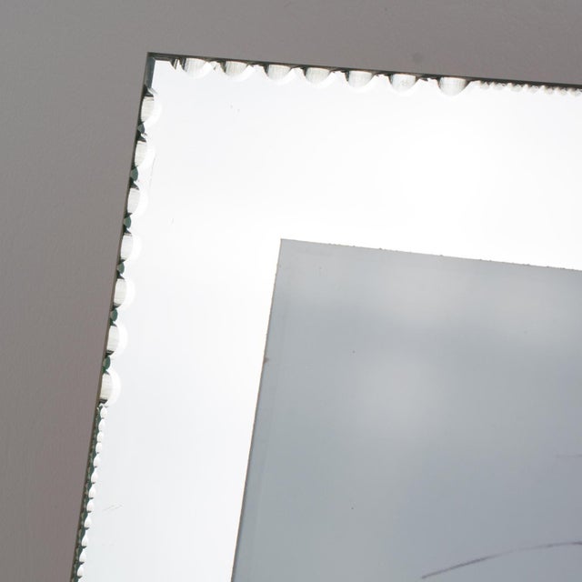 Silver French Mirrored Glass Picture Frame, circa 1940 For Sale - Image 8 of 9