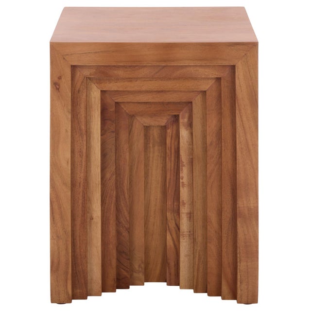 Brown Amabu Accent Table in Walnut For Sale - Image 8 of 8