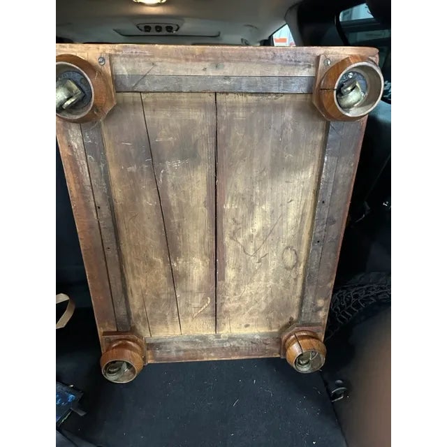 19th Century William IV Walnut & Leather Satinwood Davenport Antique Desk For Sale - Image 11 of 11