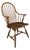 (A) Stickley Cherry & Oak Hoop Back Arm Chair For Sale