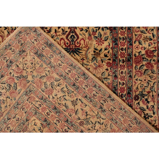 1910s 1910s Rare Antique Kerman Lavar Persian Rug With Floral Patterns, From Rug & Kilim For Sale - Image 5 of 5