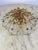 Gilt Iron & Glass Ceiling Light from Banci, Italy, 1980s For Sale - Image 11 of 11