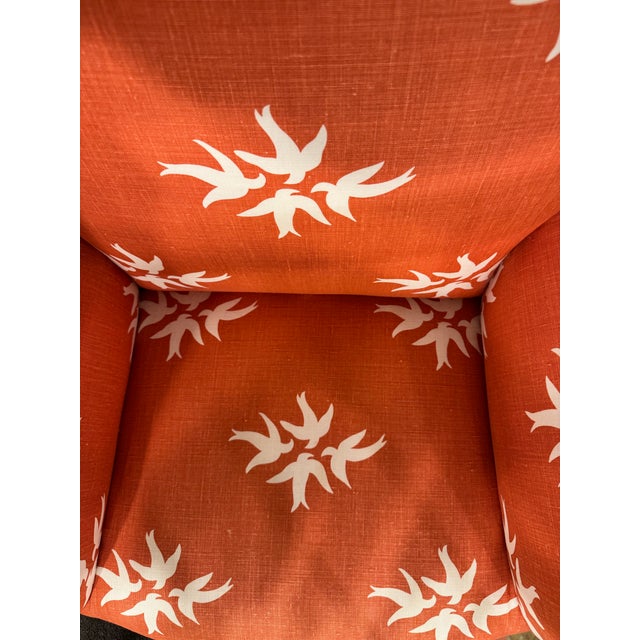 Vintage Designer Fabric Club Chair For Sale In Boston - Image 6 of 7